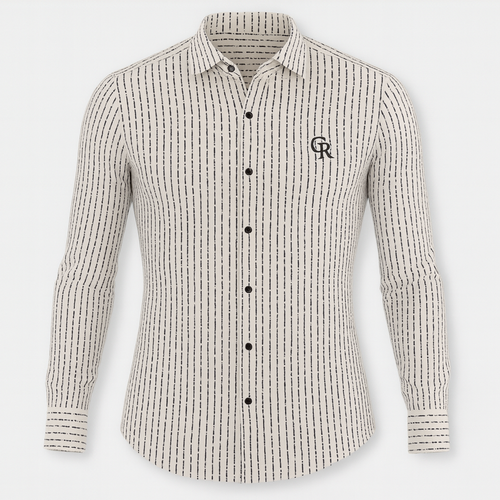 Mens Chalkstripe Dress Shirt